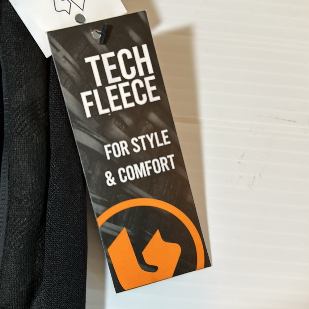 Burnside Tech Fleece Jogger Sweatpants Black with Camo accents LG NWT - Picture 10 of 12